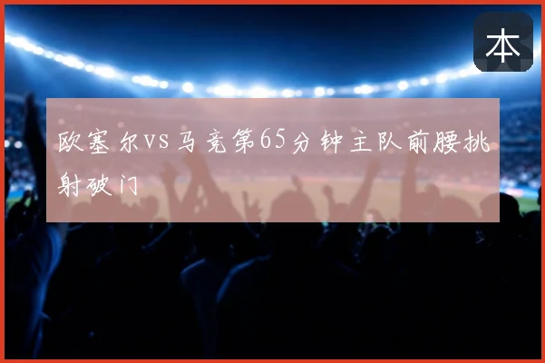 欧塞尔vs马竞第65分钟主队前腰挑射破门